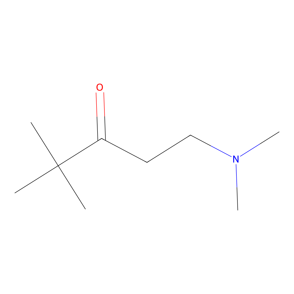 1-(Dimethylamino)-4,4-dimethylpentan-3-one molecular structure, CAS 22700-73-8