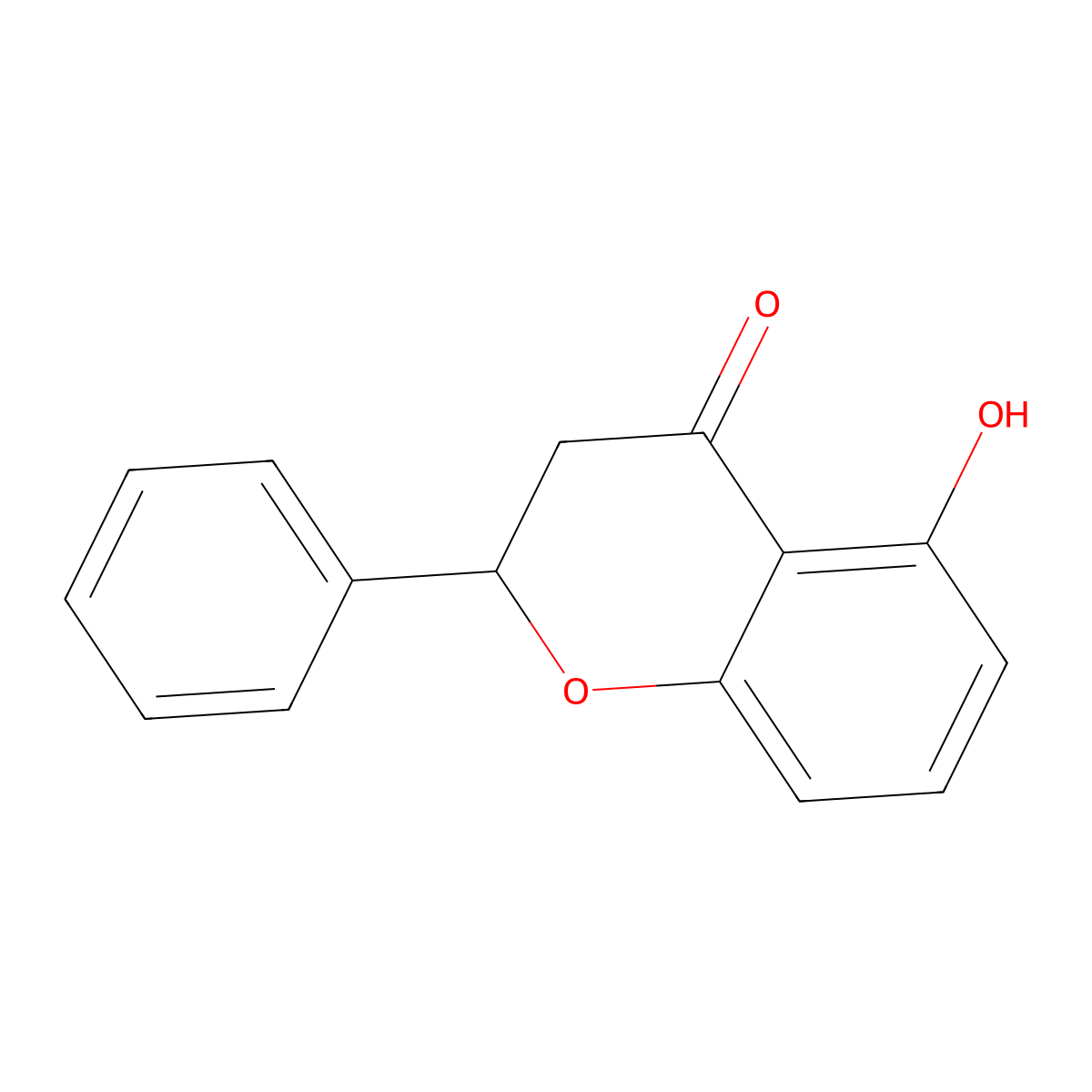 5-Hydroxy-2-phenyl-4-chromanone molecular structure, CAS 22701-17-3