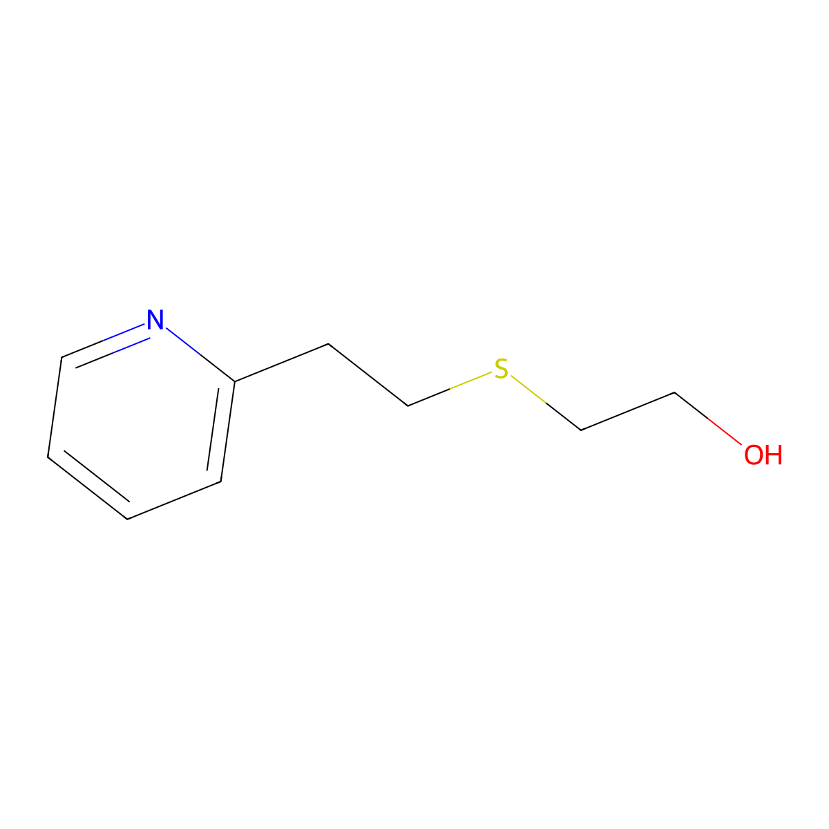 2-{[2-(2-Pyridinyl)ethyl]thio}ethanol molecular structure, CAS 22701-43-5
