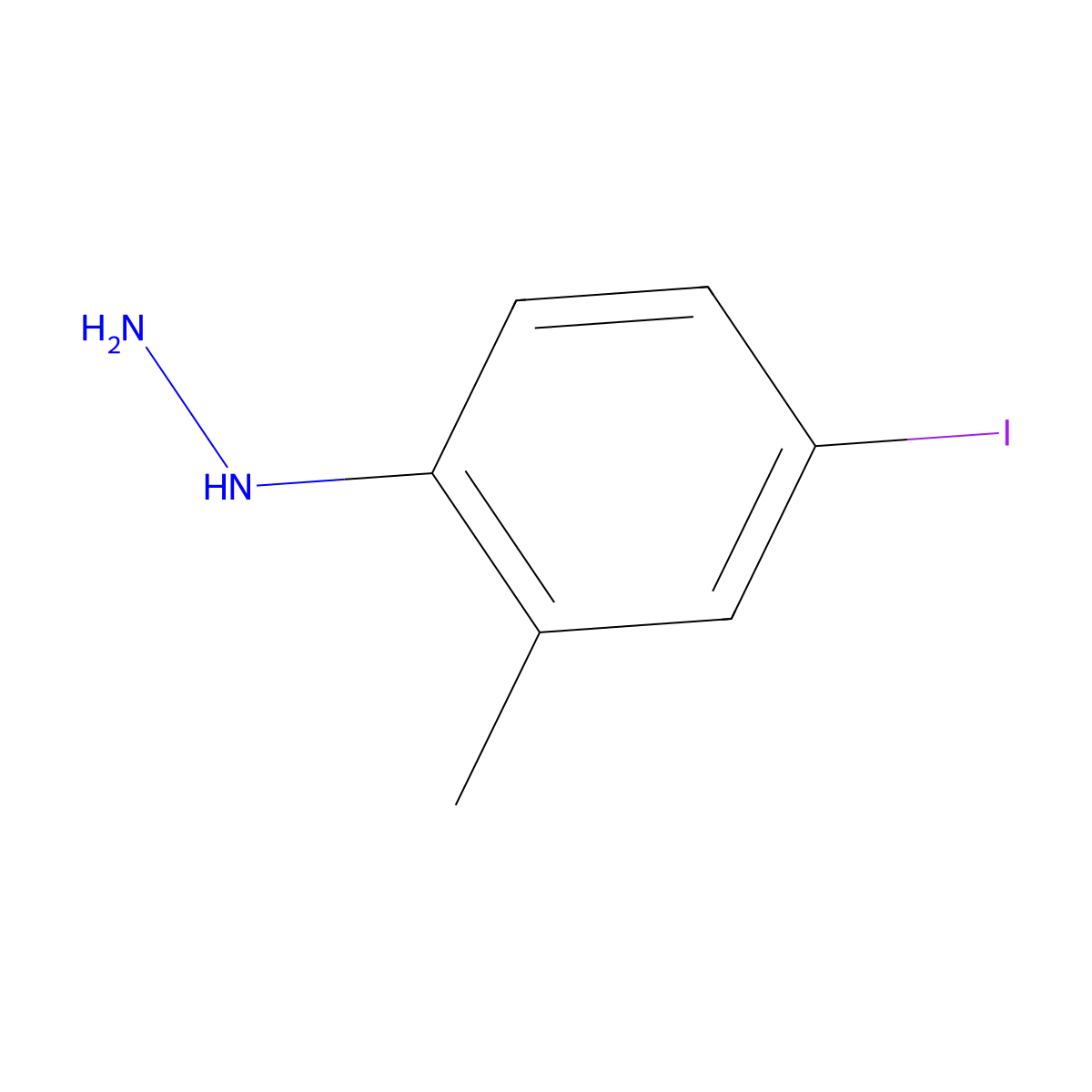 (4-Iodo-2-methylphenyl)hydrazine molecular structure, CAS 227015-67-0