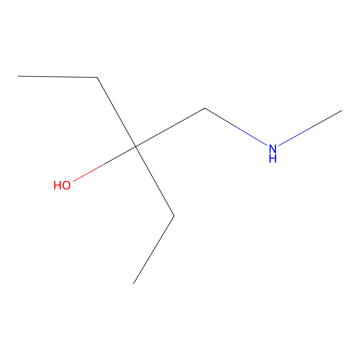 3-[(Methylamino)methyl]pentan-3-ol molecular structure, CAS 227016-01-5