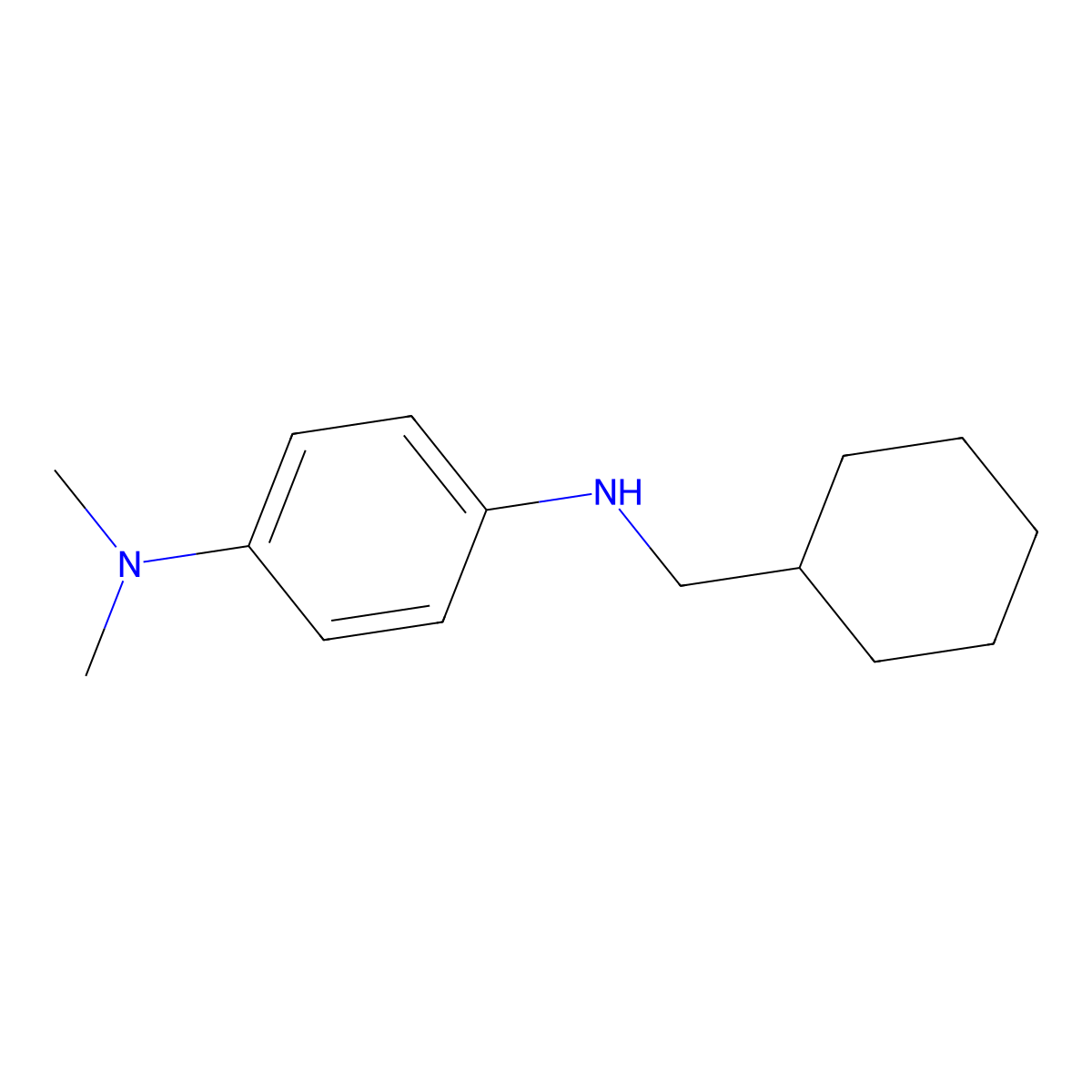N4-(Cyclohexylmethyl)-N1,N1-dimethyl-1,4-benzenediamine molecular structure, CAS 227017-82-5