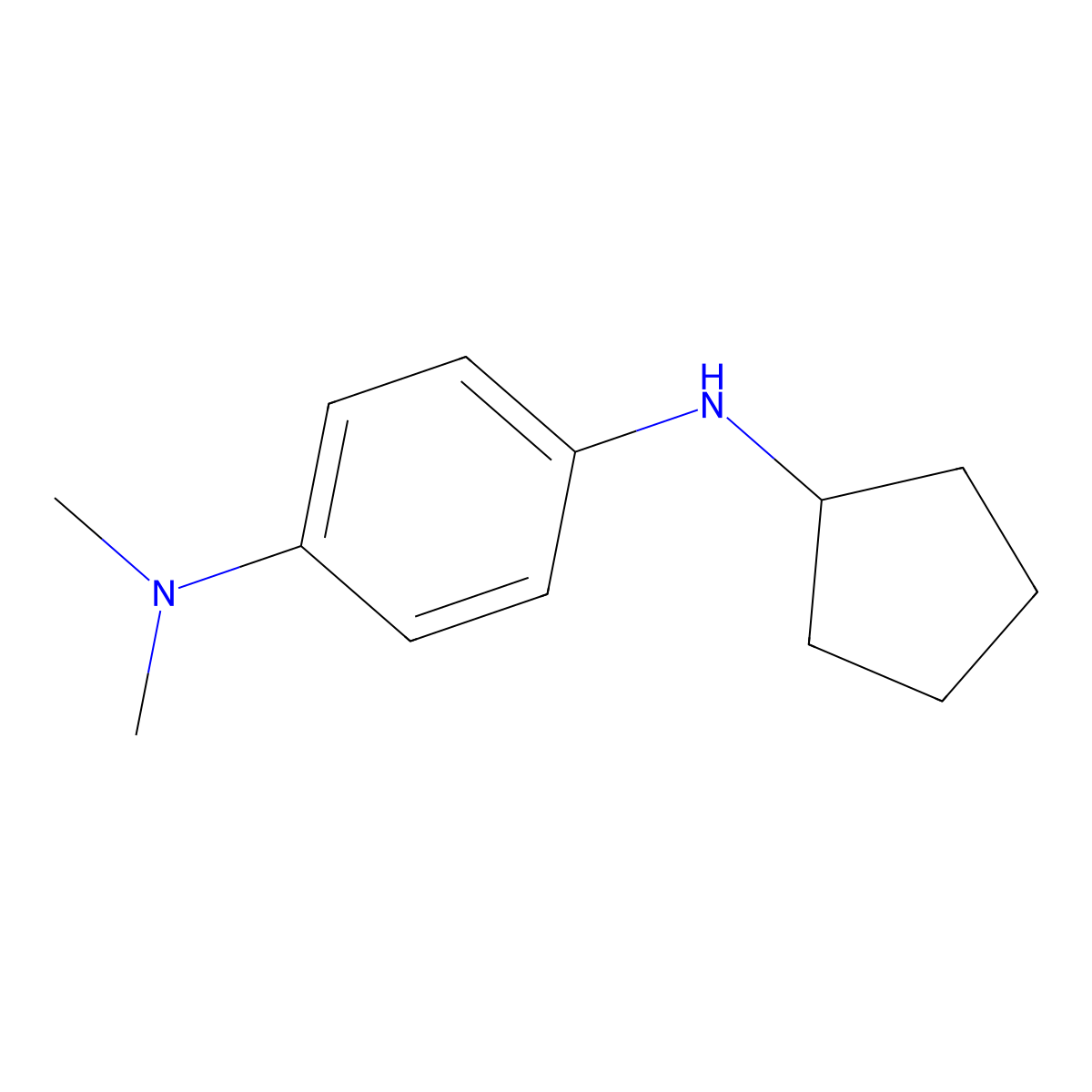 n1-Cyclopentyl-n4,n4-dimethylbenzene-1,4-diamine molecular structure, CAS 227017-83-6