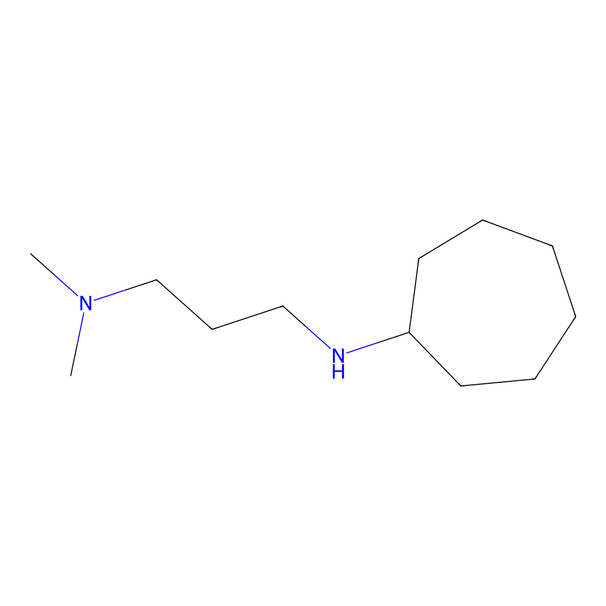 N-[3-(Dimethylamino)propyl]cycloheptanamine molecular structure, CAS 227017-93-8
