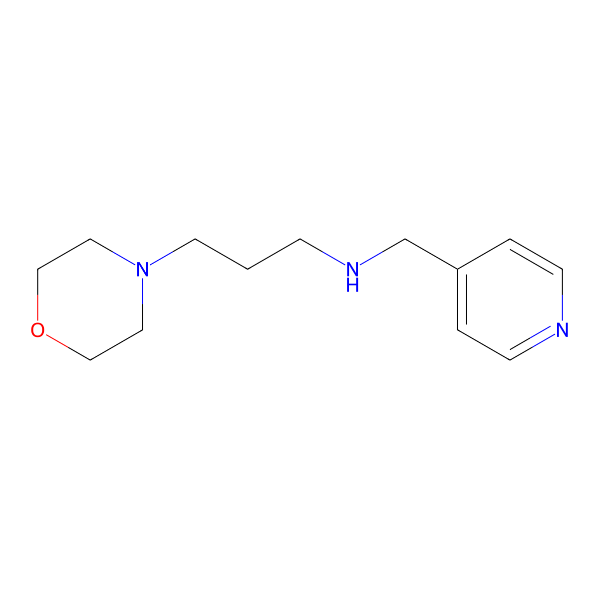 [3-(Morpholin-4-yl)propyl][(pyridin-4-yl)methyl]amine molecular structure, CAS 227017-95-0