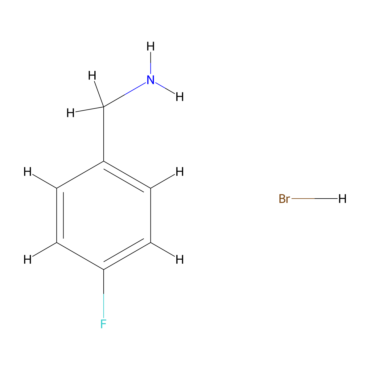 4-Fluorobenzylamine Hydrobromide molecular structure, CAS 2270172-94-4