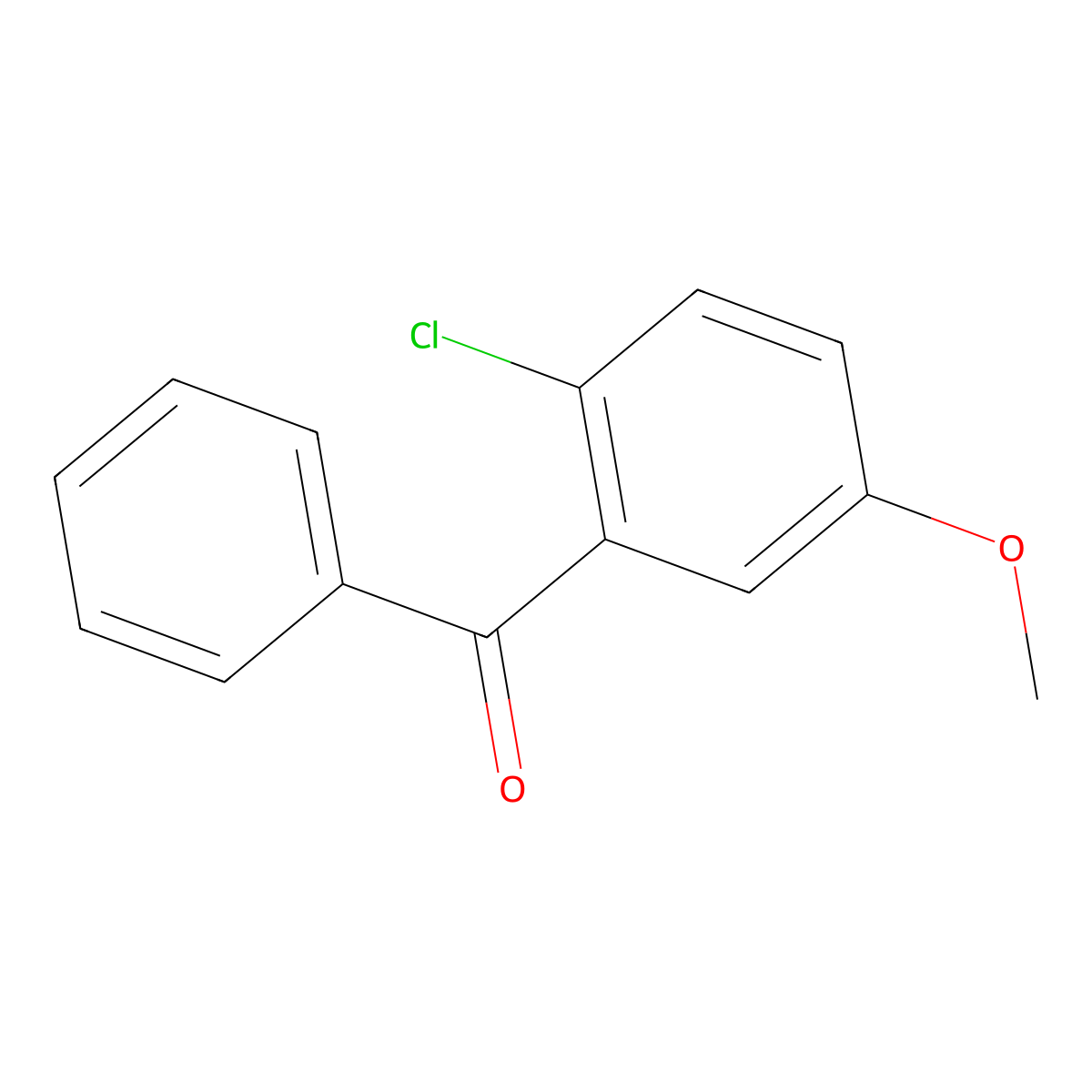(2-Chloro-5-methoxyphenyl)(phenyl)methanone molecular structure, CAS 2270183-74-7