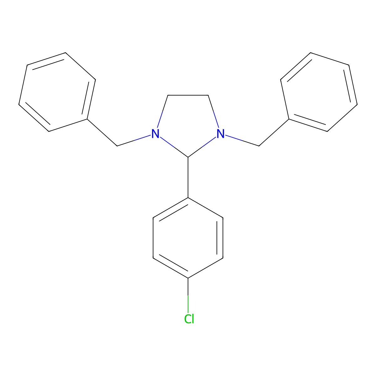 1,3-Dibenzyl-2-(4-chlorophenyl)imidazolidine molecular structure, CAS 227027-83-0