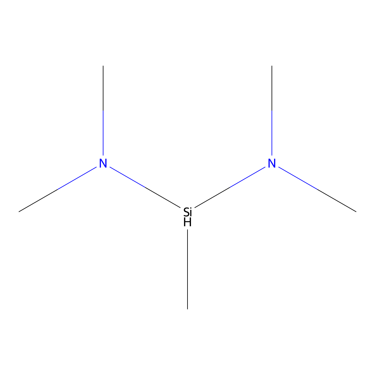 N,N,N',N',1-Pentamethylsilanediamine molecular structure, CAS 22705-33-5