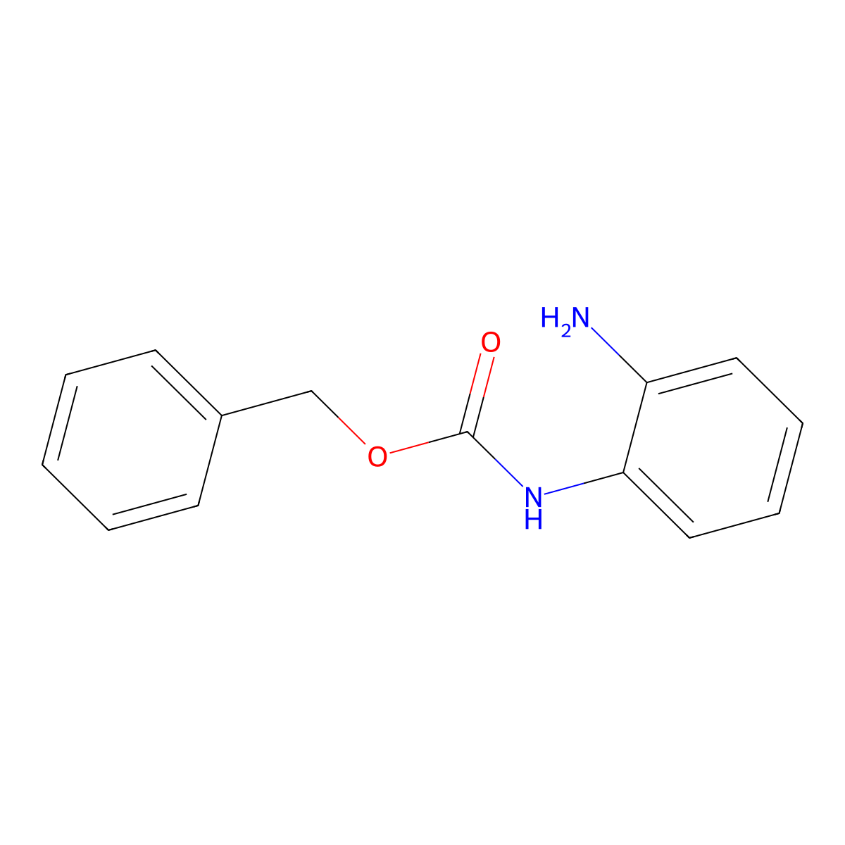 Benzyl N-(2-aminophenyl)carbamate molecular structure, CAS 22706-01-0