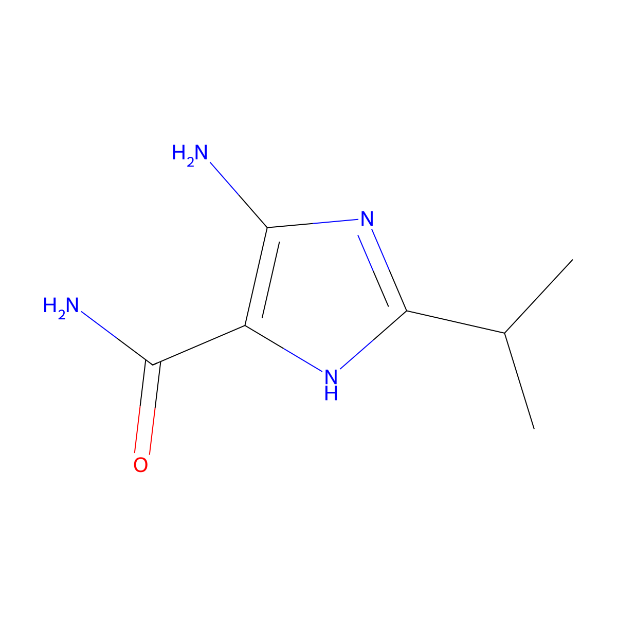 5-Amino-2-isopropyl-1H-imidazole-4-carboxamide molecular structure, CAS 227078-19-5