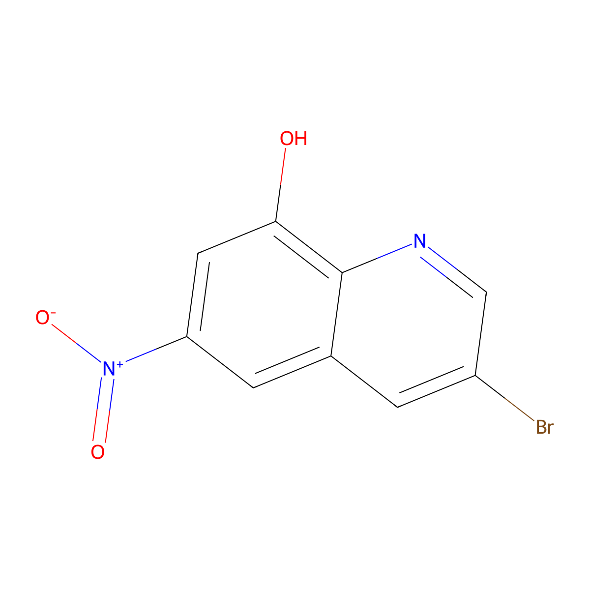 3-Bromo-6-nitroquinolin-8-ol molecular structure, CAS 227084-76-6