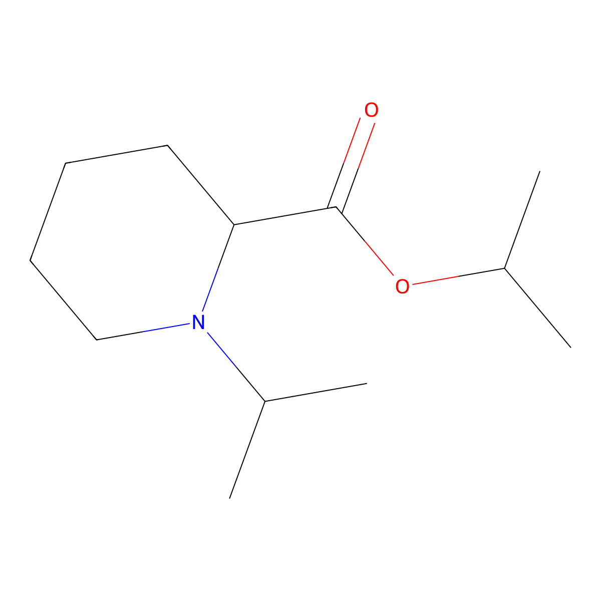 Isopropyl 1-isopropylpiperidine-2-carboxylate molecular structure, CAS 2270905-04-7