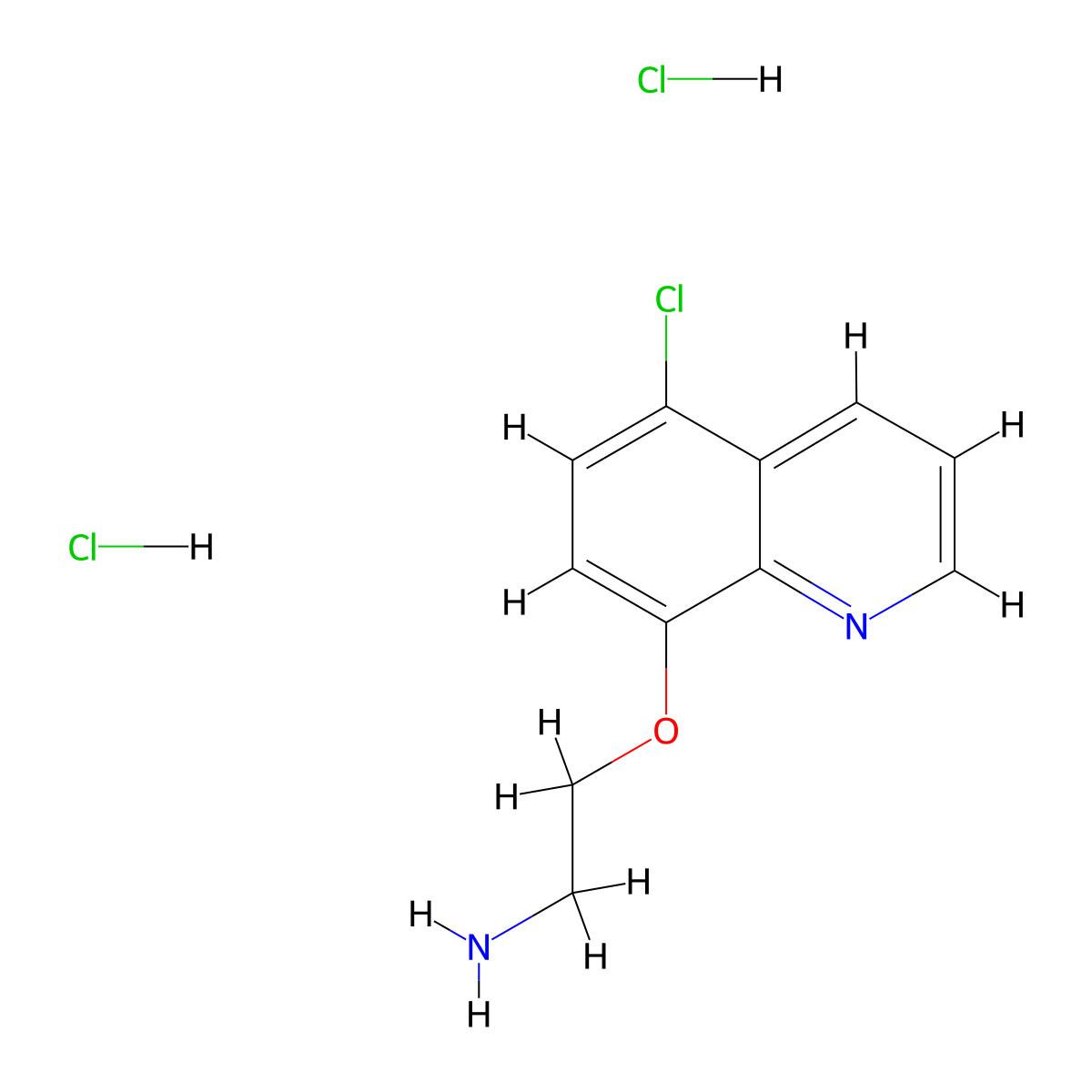 2-[(5-Chloroquinolin-8-yl)oxy]ethanamine dihydrochloride molecular structure, CAS 2270905-27-4