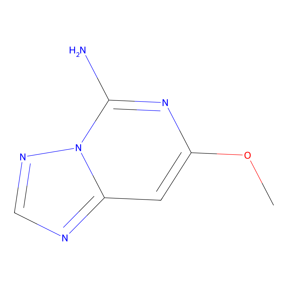 7-Methoxy[1,2,4]triazolo[1,5-c]pyrimidin-5-amine molecular structure, CAS 2270906-79-9