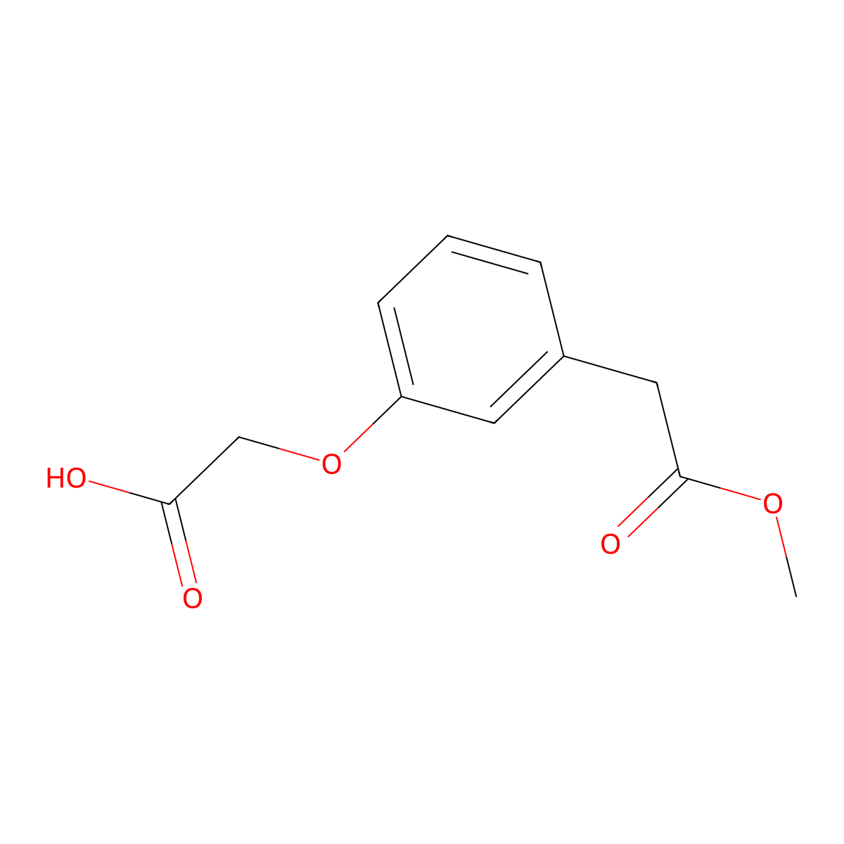 (3-Methoxycarbonylmethyl-phenoxy)-acetic acid molecular structure, CAS 2270908-04-6