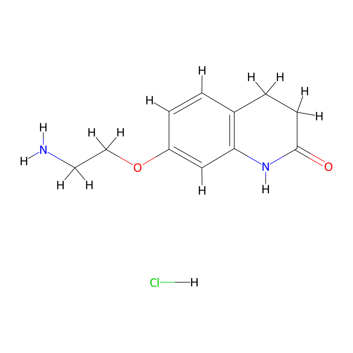 7-(2-Aminoethoxy)-3,4-dihydroquinolin-2(1H)-one hydrochloride molecular structure, CAS 2270908-52-4