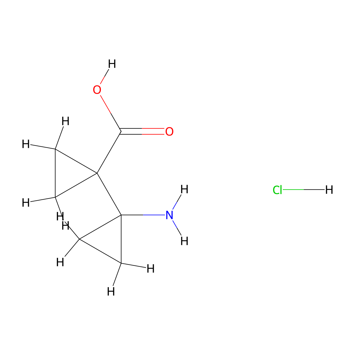 1'-Amino-1,1'-bi(cyclopropyl)-1-carboxylic acid hydrochloride molecular structure, CAS 2270909-75-4