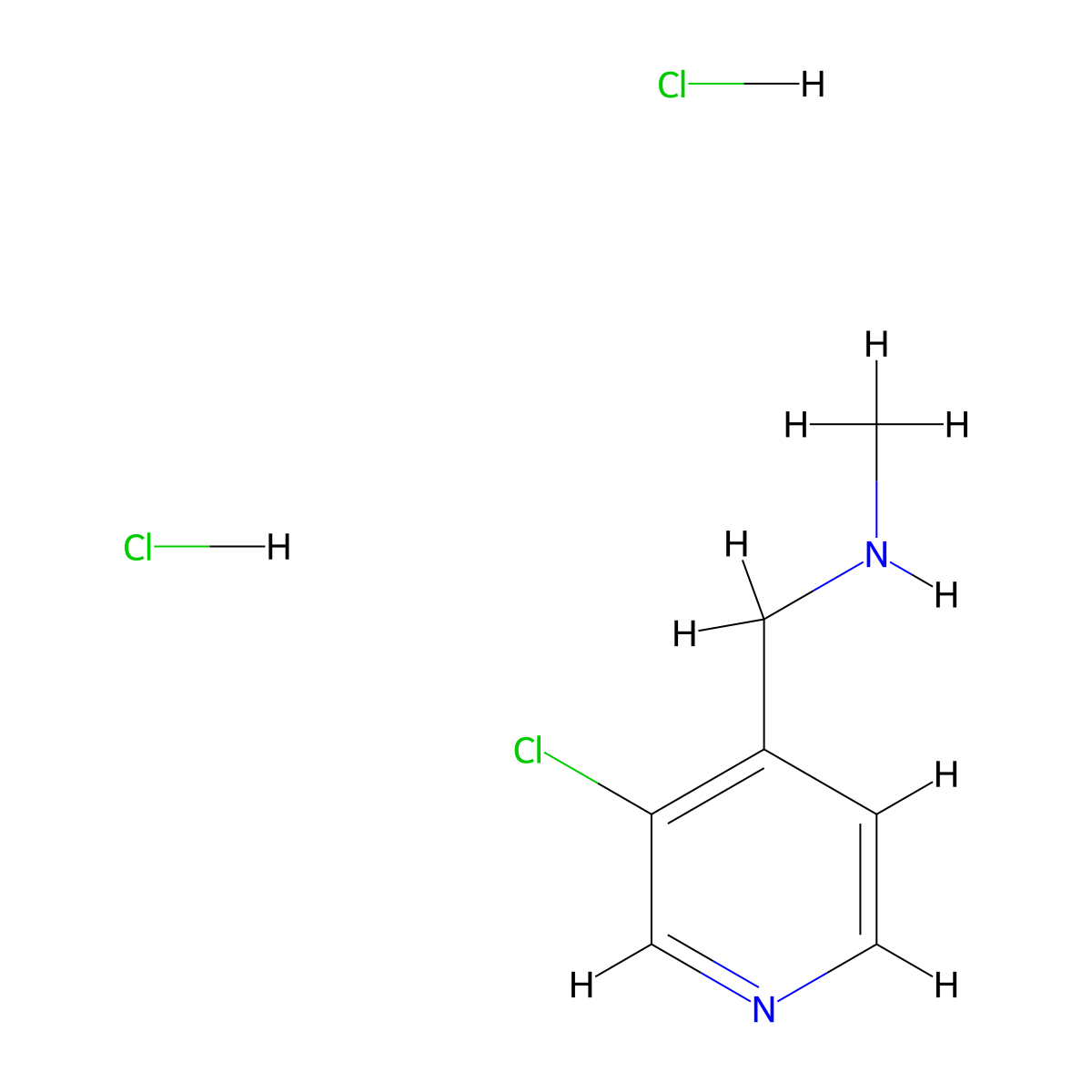[(3-Chloropyridin-4-yl)methyl](methyl)amine dihydrochloride molecular structure, CAS 2270911-80-1