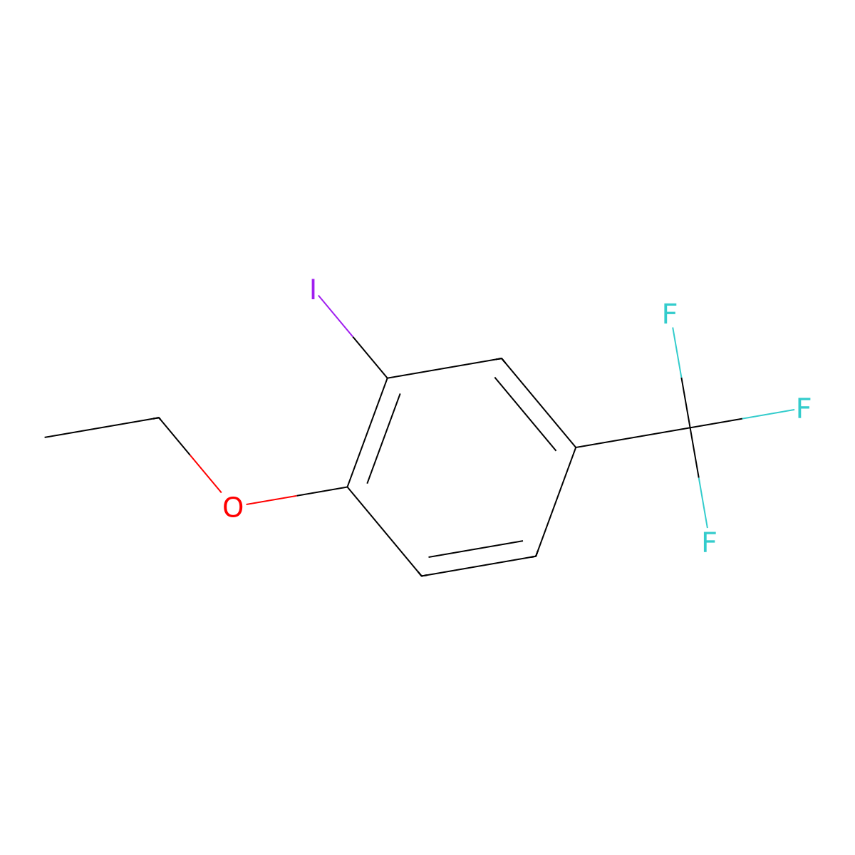 1-Ethoxy-2-iodo-4-trifluoromethyl-benzene molecular structure, CAS 2270912-17-7