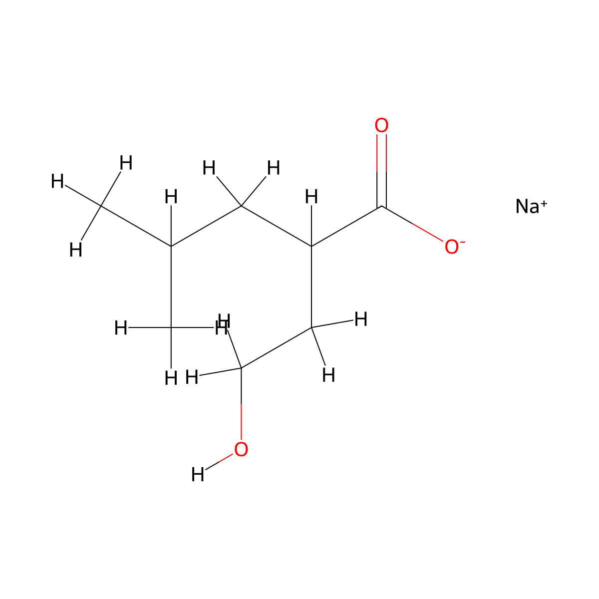 2-(2-Hydroxyethyl)-4-methylpentanoate sodium salt molecular structure, CAS 2270912-50-8