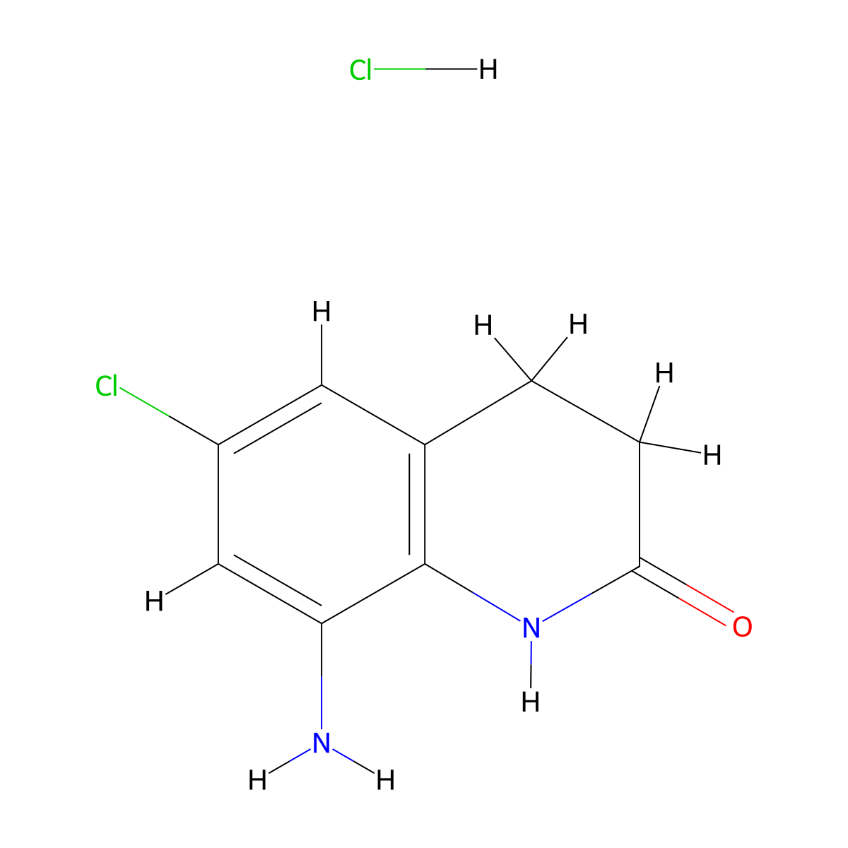 8-Amino-6-chloro-3,4-dihydroquinolin-2(1H)-one hydrochloride molecular structure, CAS 2270912-54-2