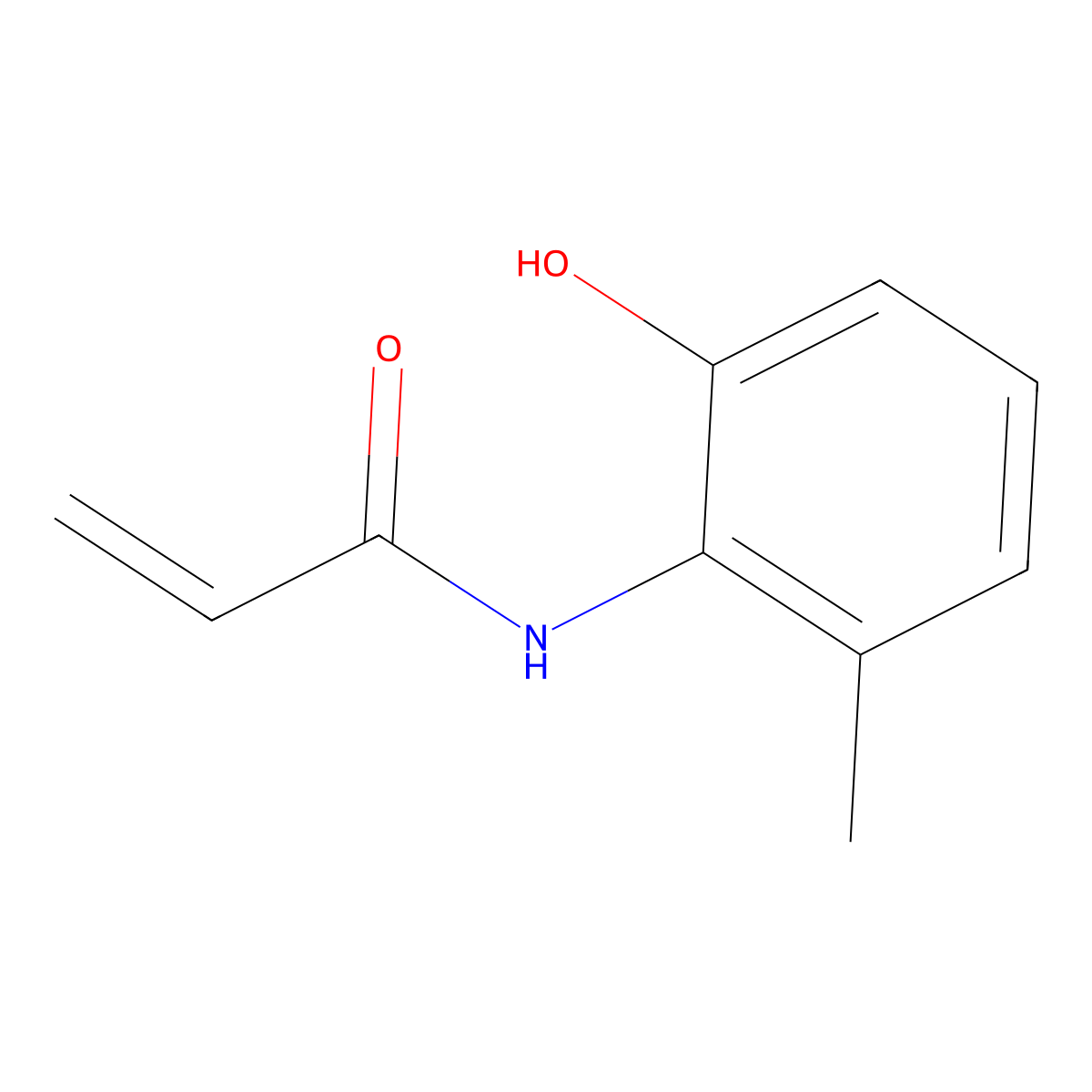 N-(2-hydroxy-6-methylphenyl)prop-2-enamide molecular structure, CAS 2270918-41-5