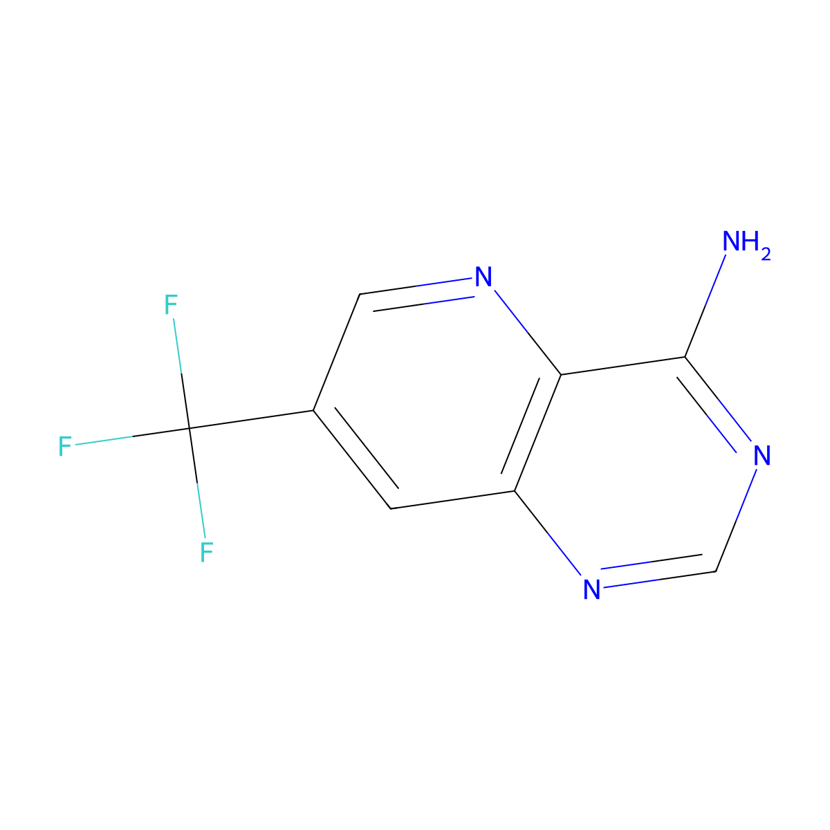 7-(Trifluoromethyl)pyrido[3,2-d]pyrimidin-4-amine molecular structure, CAS 2270918-92-6