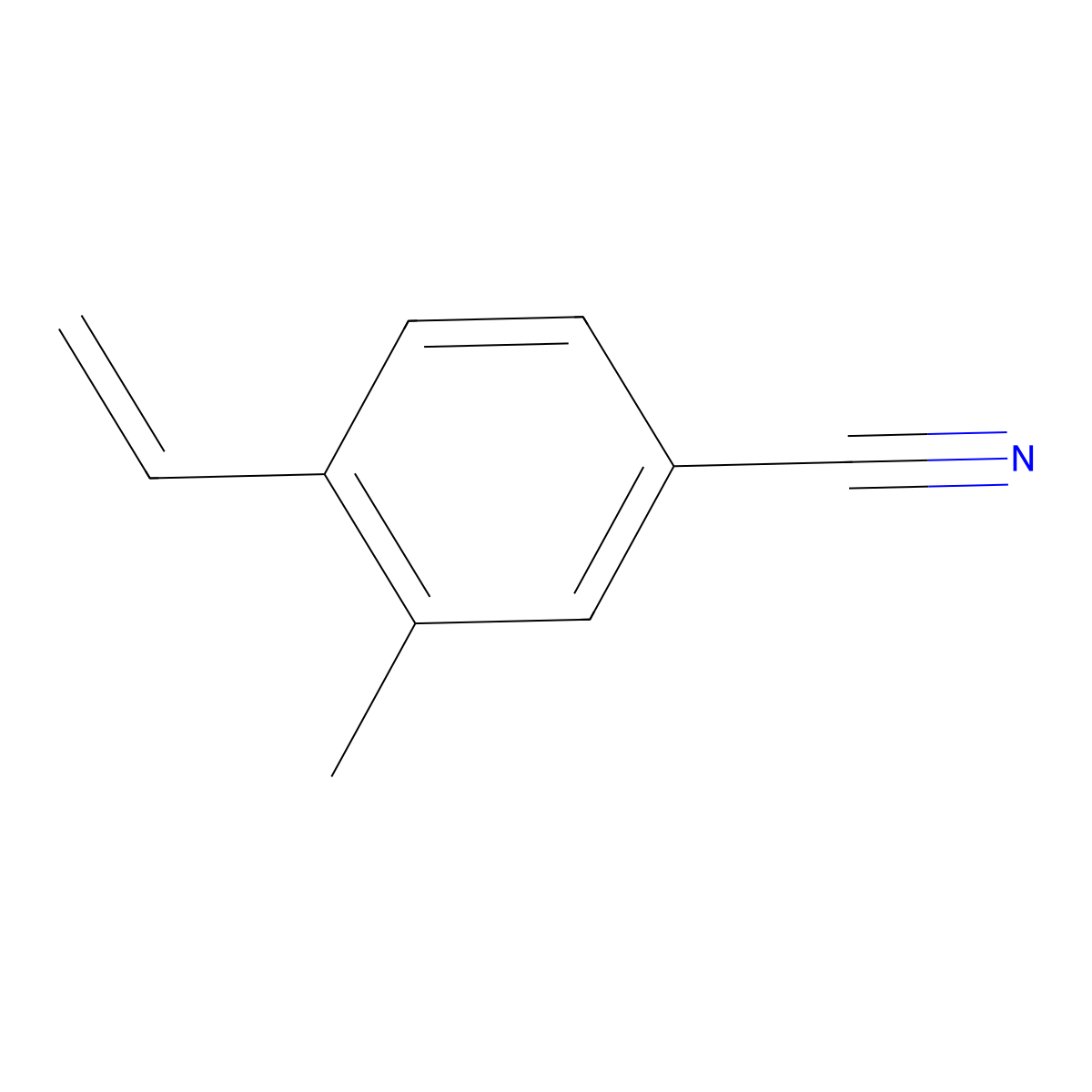 3-Methyl-4-vinylbenzonitrile molecular structure, CAS 227094-06-6