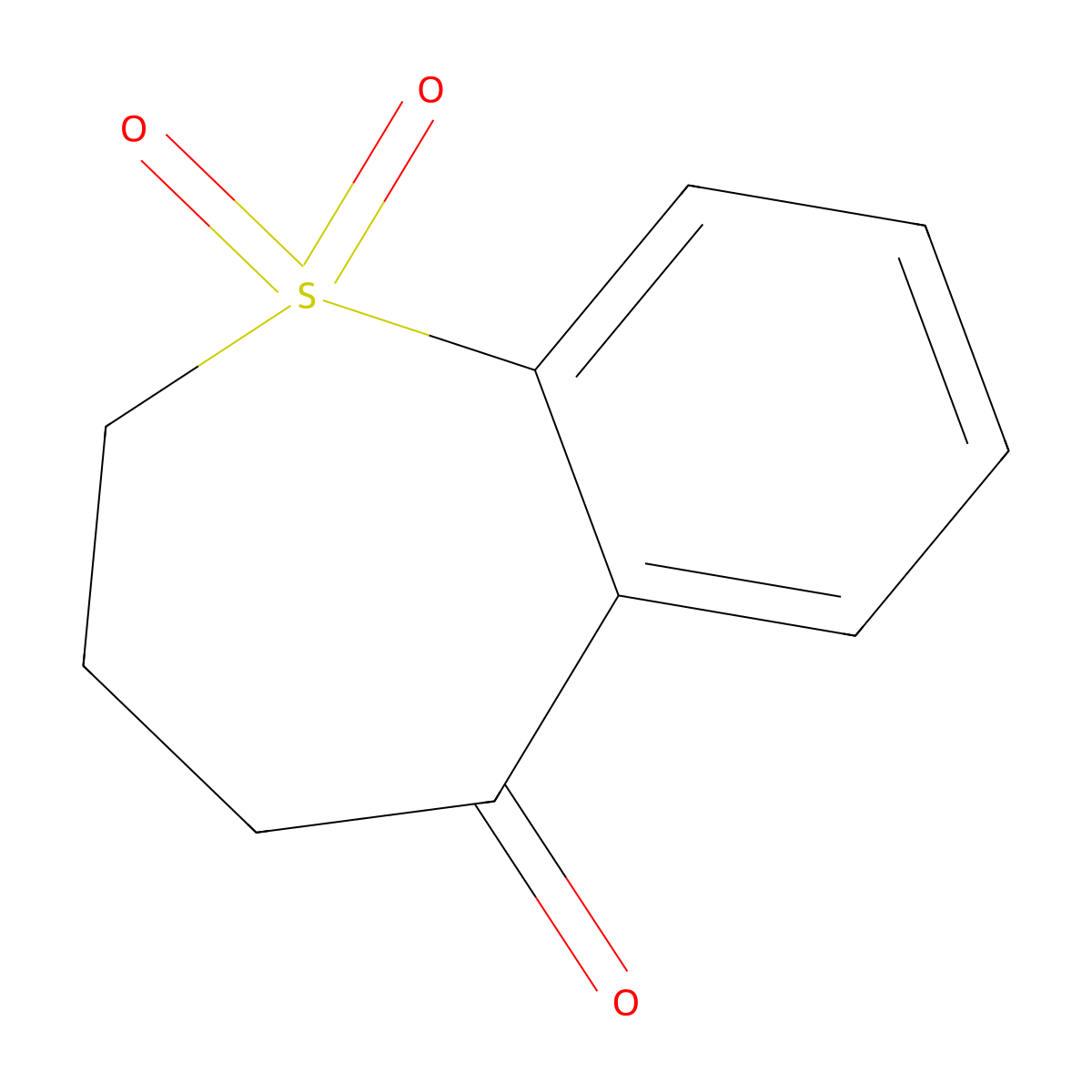 3,4-dihydro-1-benzothiepin-5(2H)-one 1,1-dioxide molecular structure, CAS 22710-97-0