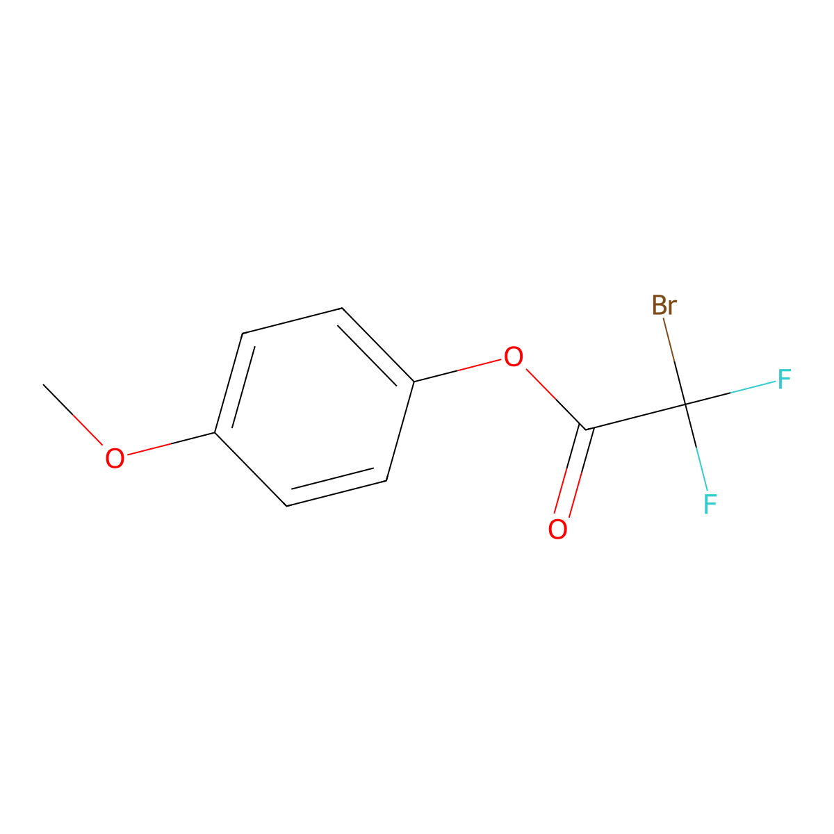 4-Methoxyphenyl 2-Bromo-2,2-difluoroacetate molecular structure, CAS 2271058-83-2