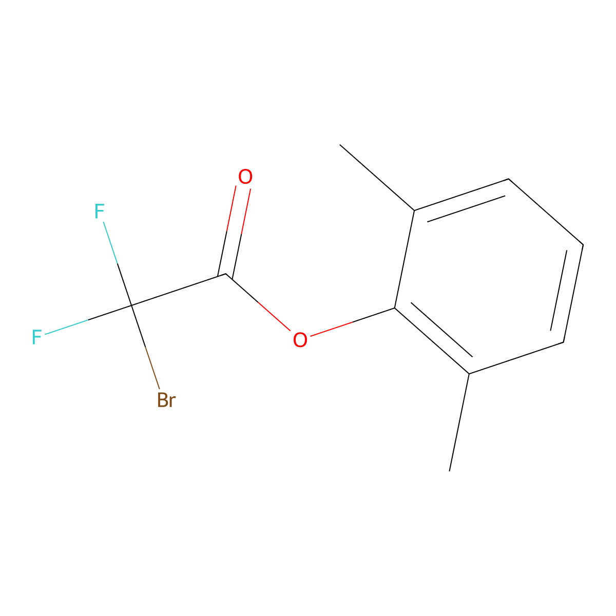 2,6-Dimethylphenyl 2-bromo-2,2-difluoroacetate molecular structure, CAS 2271058-85-4