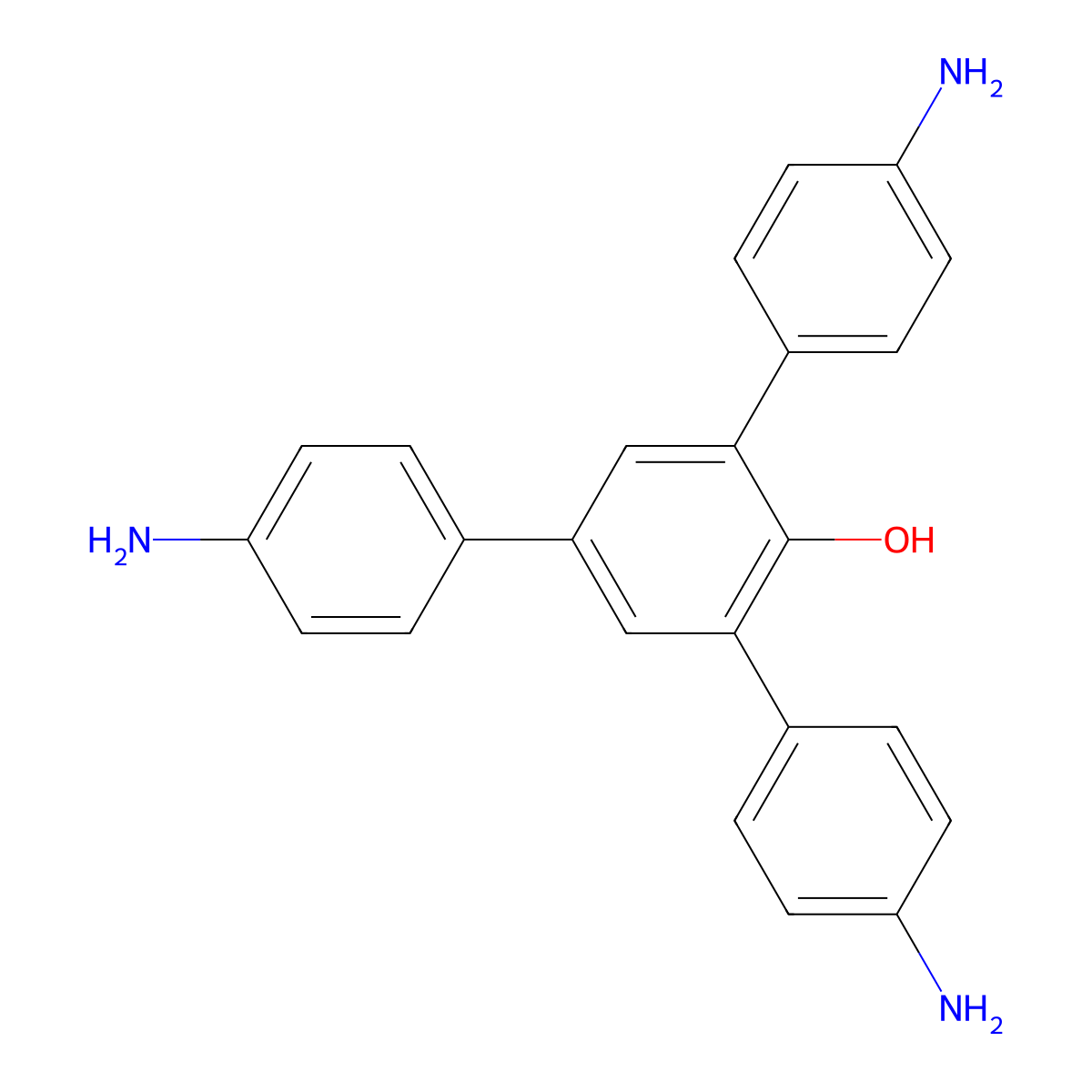 4,4''-Diamino-5'-(4-aminophenyl)-[1,1':3',1''-terphenyl]-2'-ol molecular structure, CAS 2271247-13-1