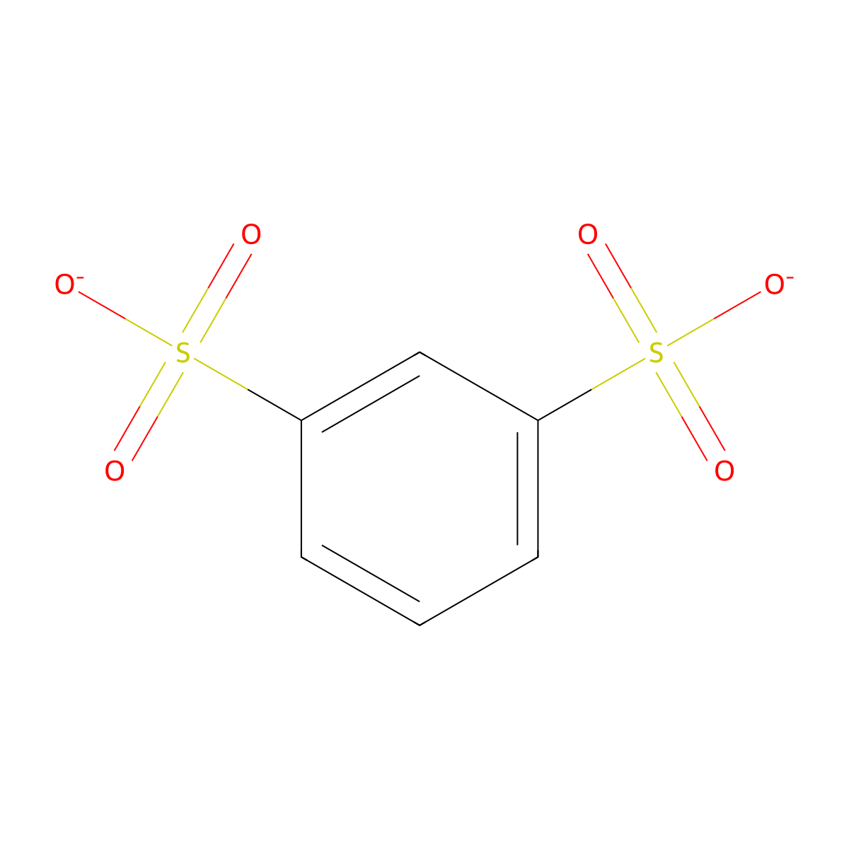 1,3-Benzenedisulfonate molecular structure, CAS 22713-46-8