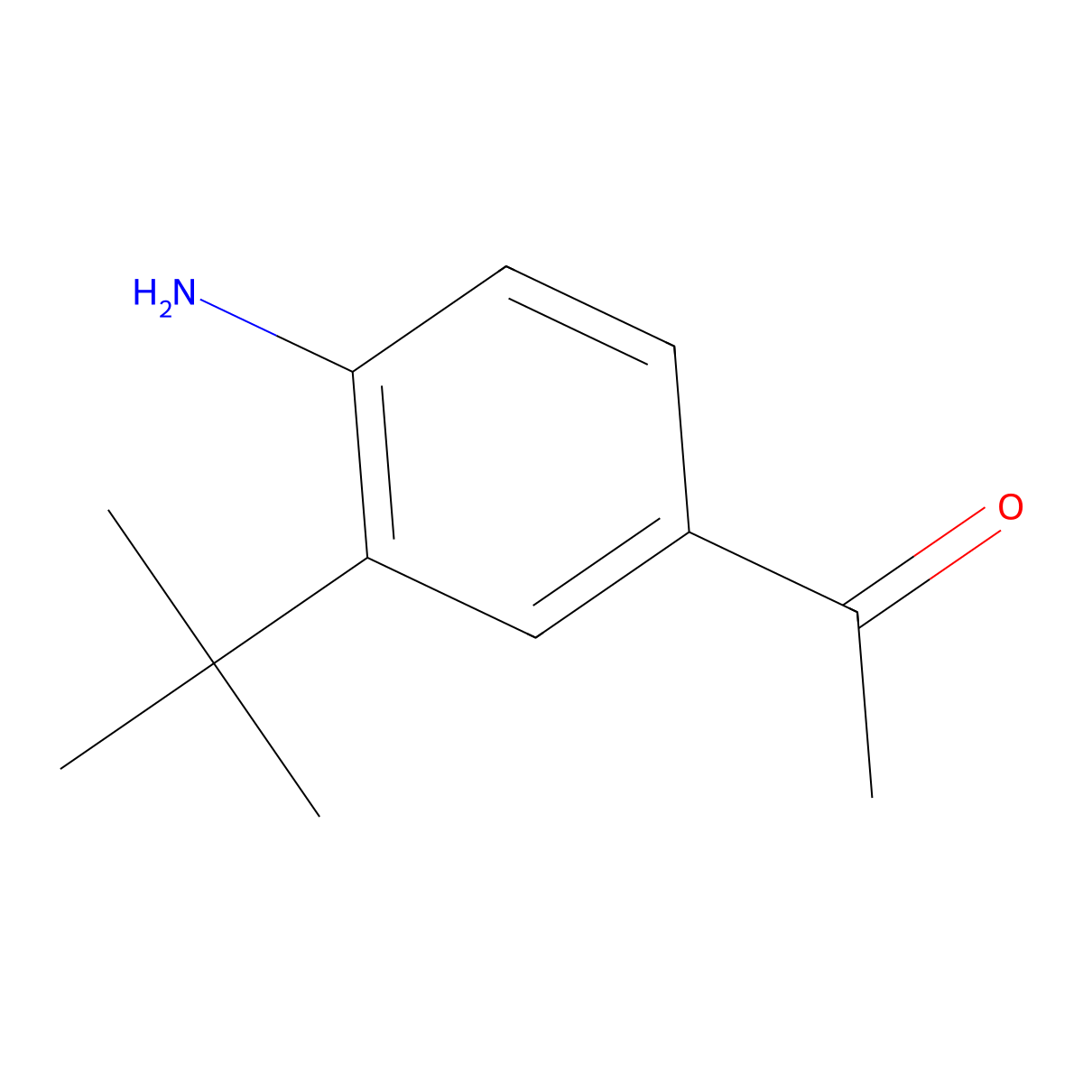 1-(4-Amino-3-(tert-butyl)phenyl)ethanone molecular structure, CAS 2271330-43-7