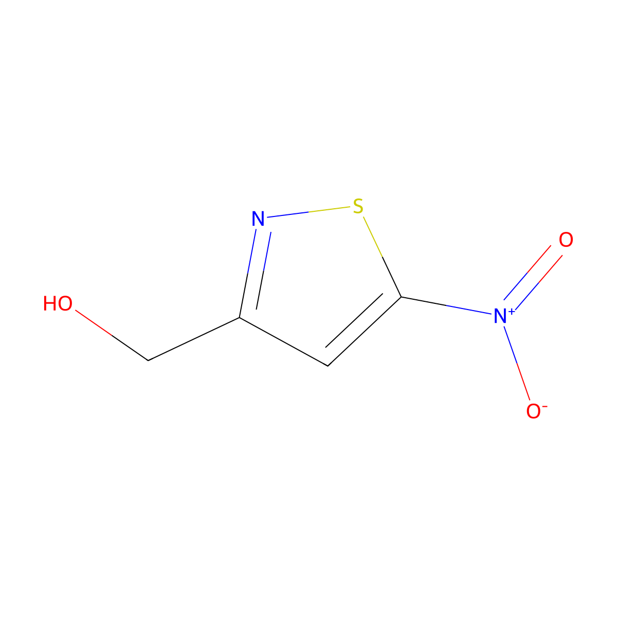(5-Nitroisothiazol-3-yl)methanol molecular structure, CAS 2271348-91-3