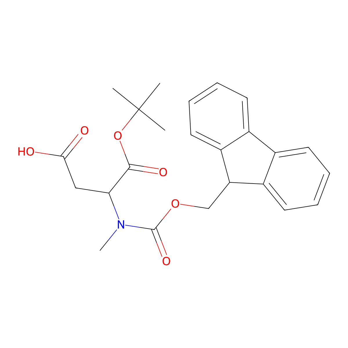 Fmoc-MeAsp-OtBu molecular structure, CAS 2271413-88-6