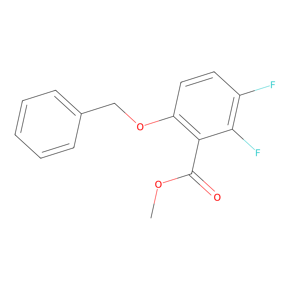 2,3-Difluoro-6-(phenylmethoxy)benzoic acid methyl ester molecular structure, CAS 2271442-86-3