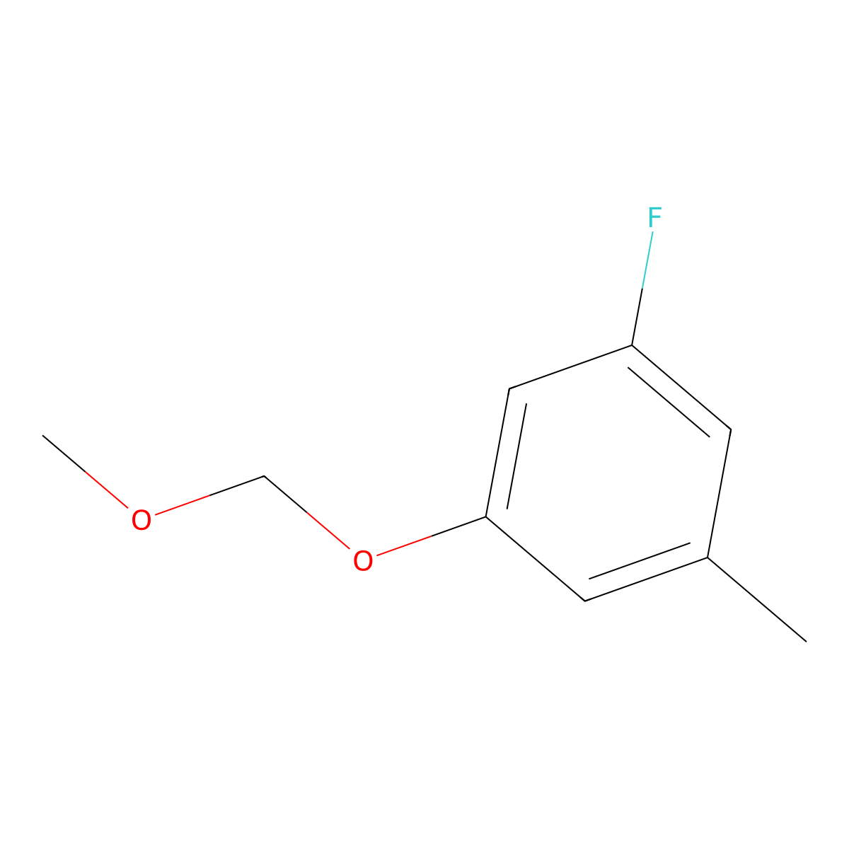 1-Fluoro-3-(methoxymethoxy)-5-methylbenzene molecular structure, CAS 2271442-92-1
