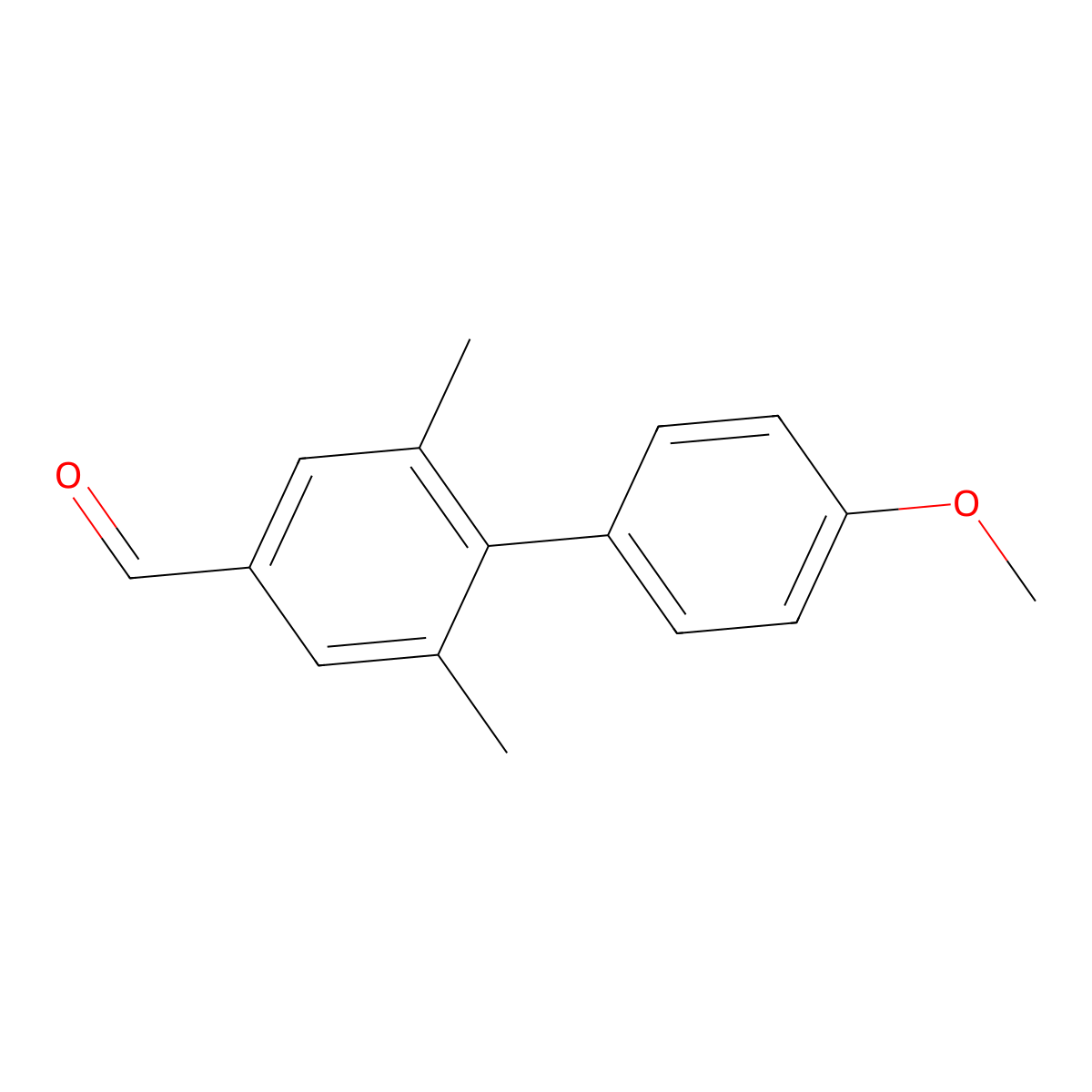 2,6-Dimethyl-4'-methoxy-[1,1'-biphenyl]-4-carbaldehyde molecular structure, CAS 2271443-03-7