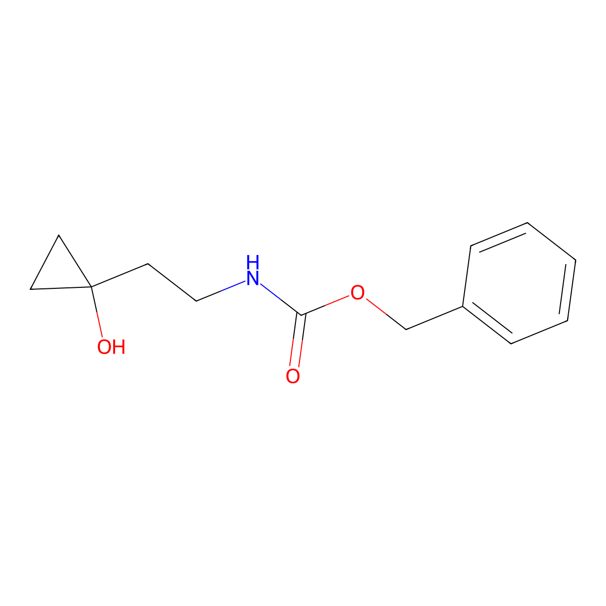 benzyl N-[2-(1-hydroxycyclopropyl)ethyl]carbamate molecular structure, CAS 2271472-27-4