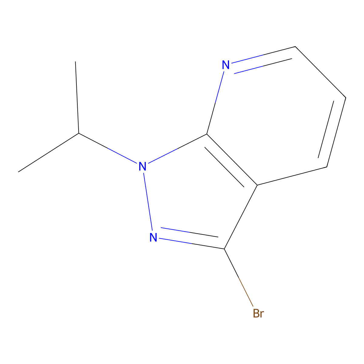 3-Bromo-1-isopropyl-1H-pyrazolo[3,4-b]pyridine molecular structure, CAS 2271475-34-2