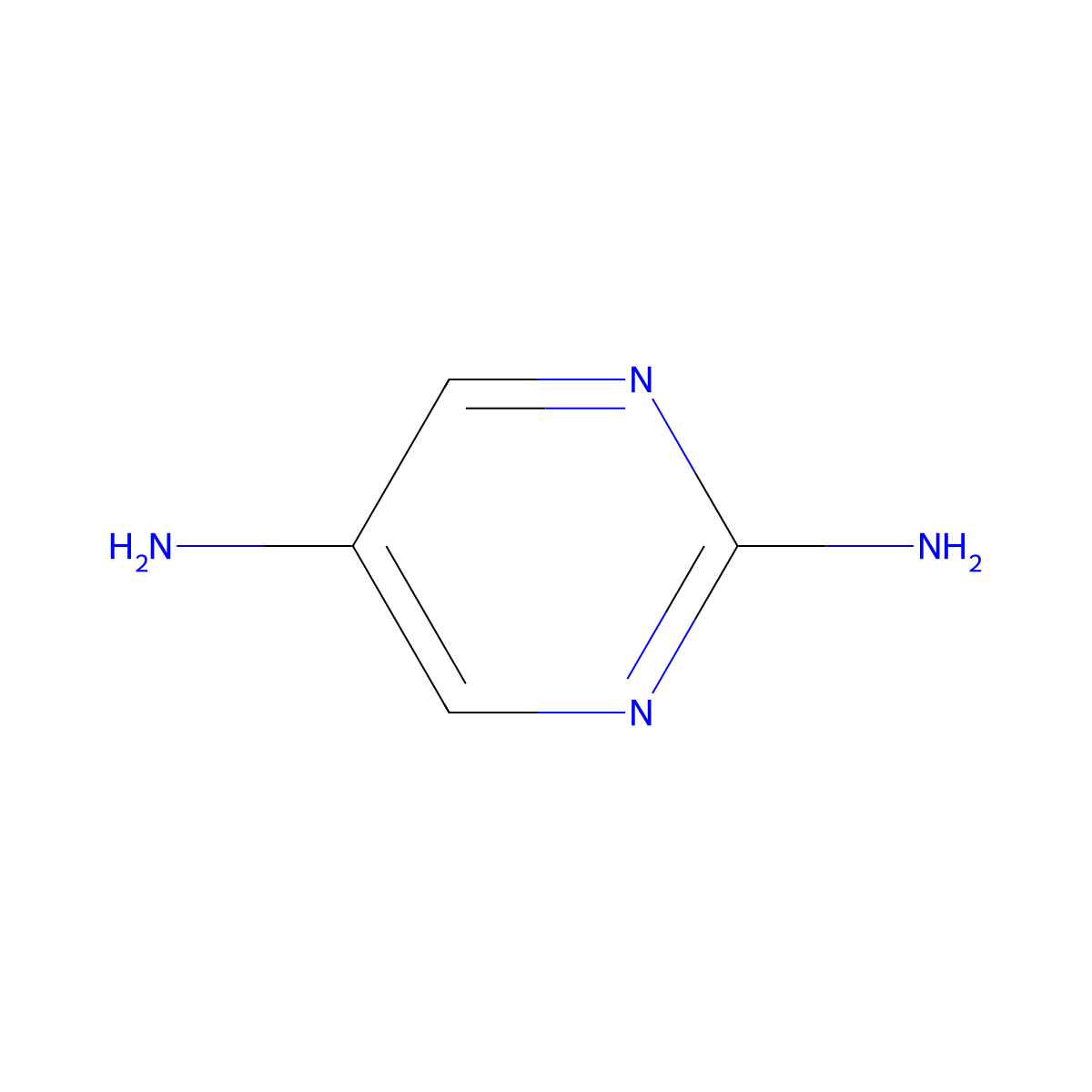 Pyrimidine-2,5-diamine molecular structure, CAS 22715-27-1