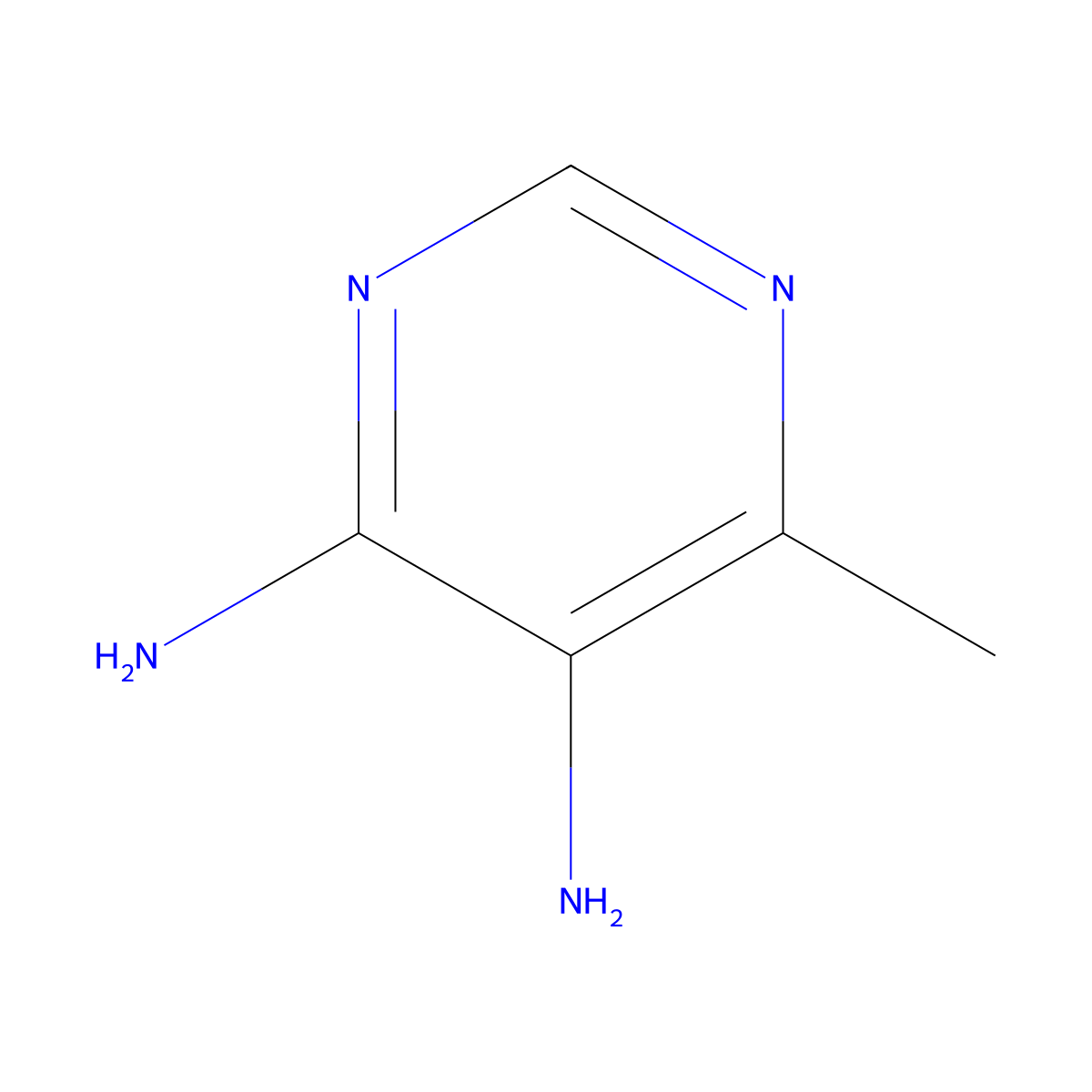 6-Methylpyrimidine-4,5-diamine molecular structure, CAS 22715-28-2