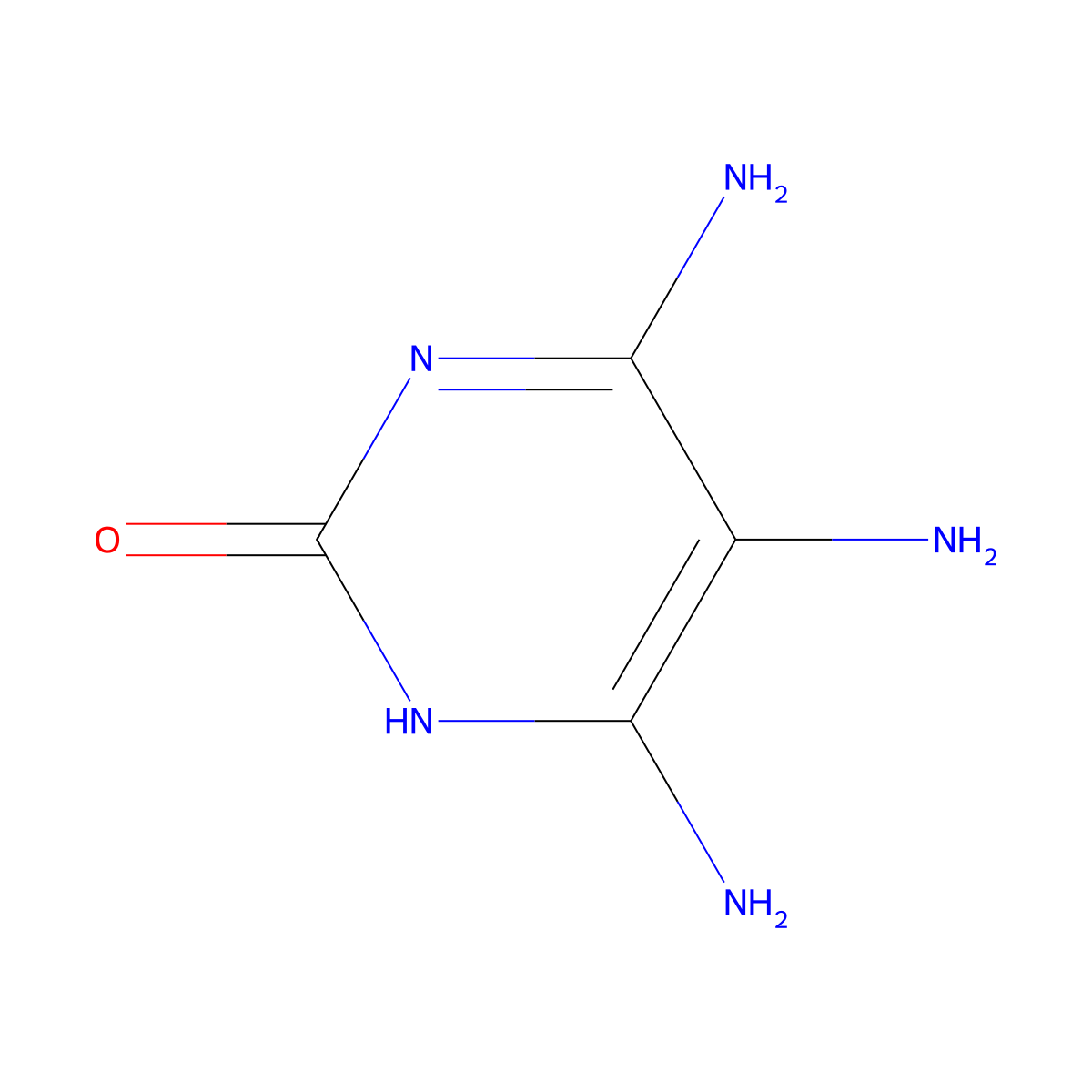4,5,6-Triaminopyrimidin-2(1h)-one molecular structure, CAS 22715-34-0