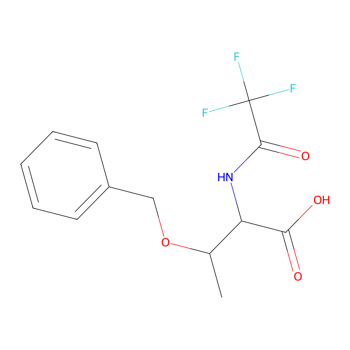 (2R,3S)-3-(benzyloxy)-2-(trifluoroacetamido)butanoic acid molecular structure, CAS 2271574-58-2