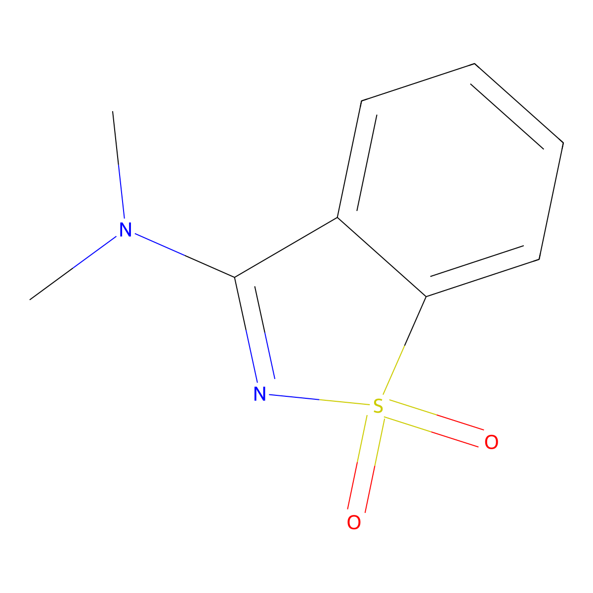 3-Dimethylamino-psi-saccharin molecular structure, CAS 22716-43-4
