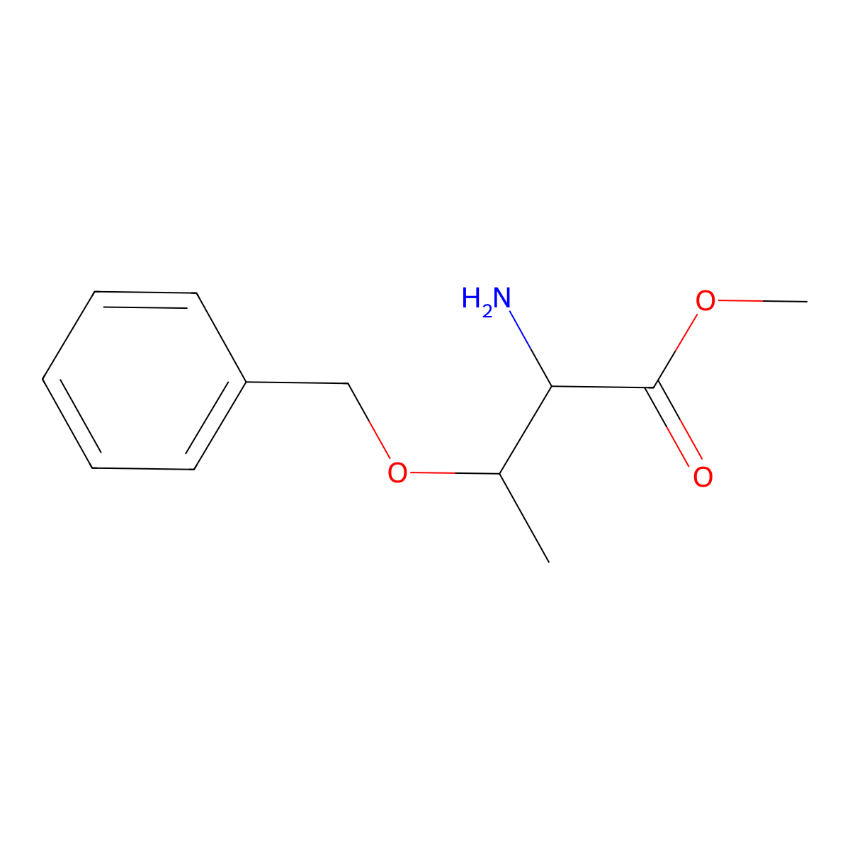 methyl (2R,3S)-2-amino-3-(benzyloxy)butanoate molecular structure, CAS 2271697-99-3