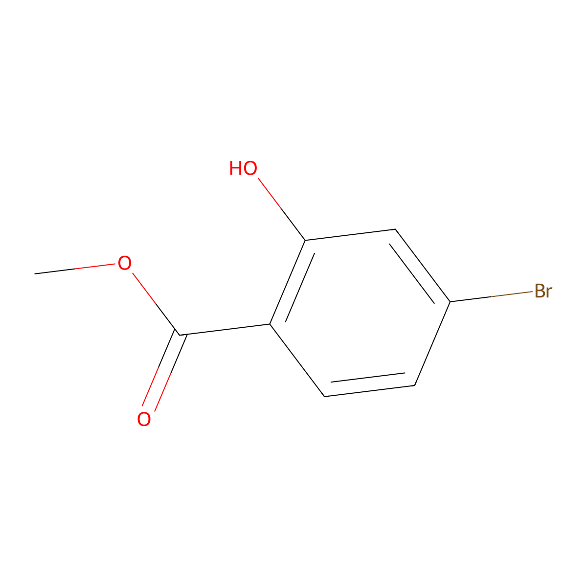 Methyl 4-bromo-2-hydroxybenzoate molecular structure, CAS 22717-56-2