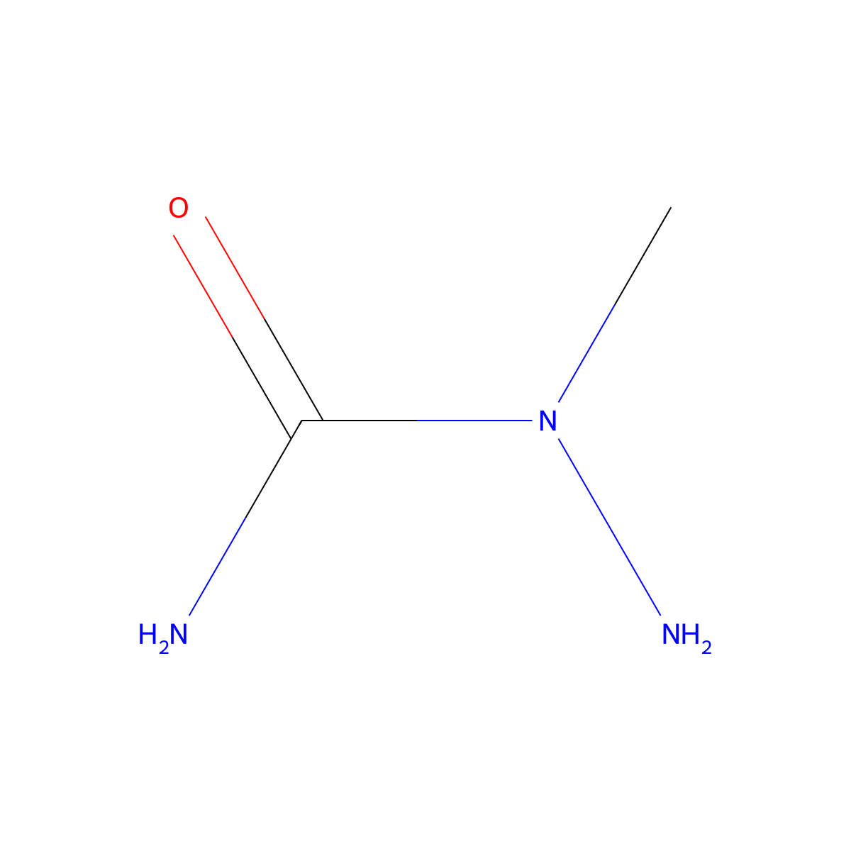 1-Amino-1-methylurea molecular structure, CAS 22718-48-5